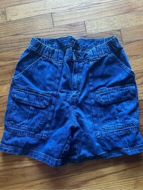 Croft & Barrow Men’s Deep Blue Denim Cargo Pocket Shorts Size 32